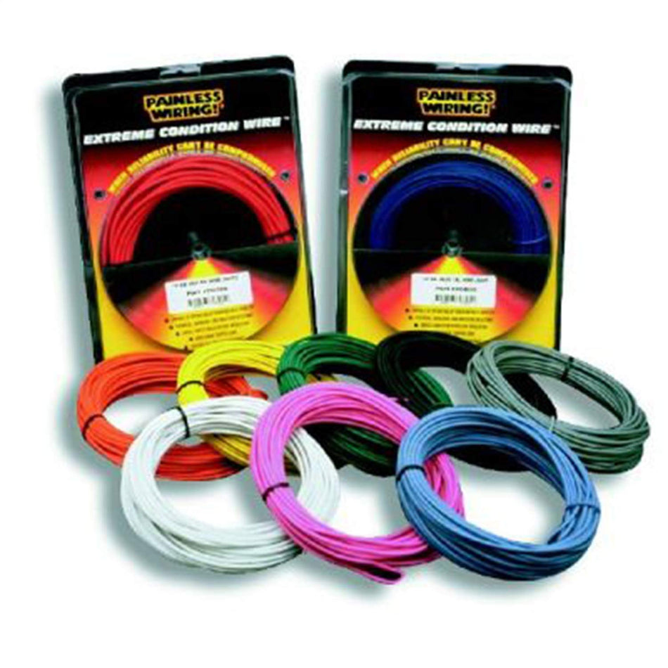 Painless Performance 71814 14-Gauge Tan/Wht TXL Wire (25' Roll)