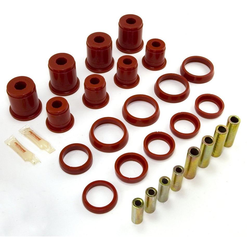 Rugged Ridge | Suspension Control Arm Bushing Kit, Front, Red | 1-204 | Fits 1997-2006 Jeep Wrangler TJ