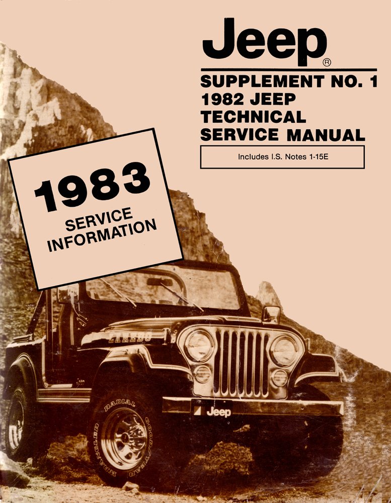 bishko automotive literature 1983 Jeep Cj Wrangler Scrambler Shop Service Repair Manual Book Supplement