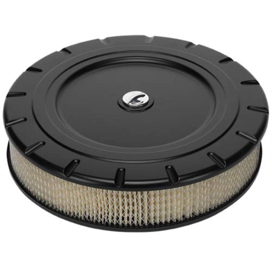 BILLET SPEC Air Cleaner 14 Round Vintage, Black
