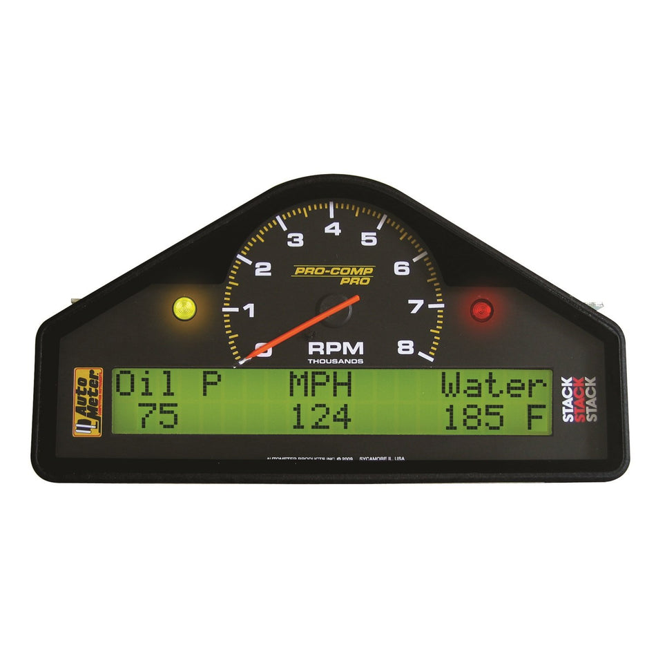 Auto Meter 6002 Pro-Comp Pro 0-3000-8000 RPM Street Dash Tachometer and Speedometer Gauge