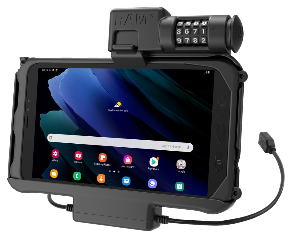 RAM������ Combo Locking Power + Data Dock for Samsung Tab Active3 & Active2