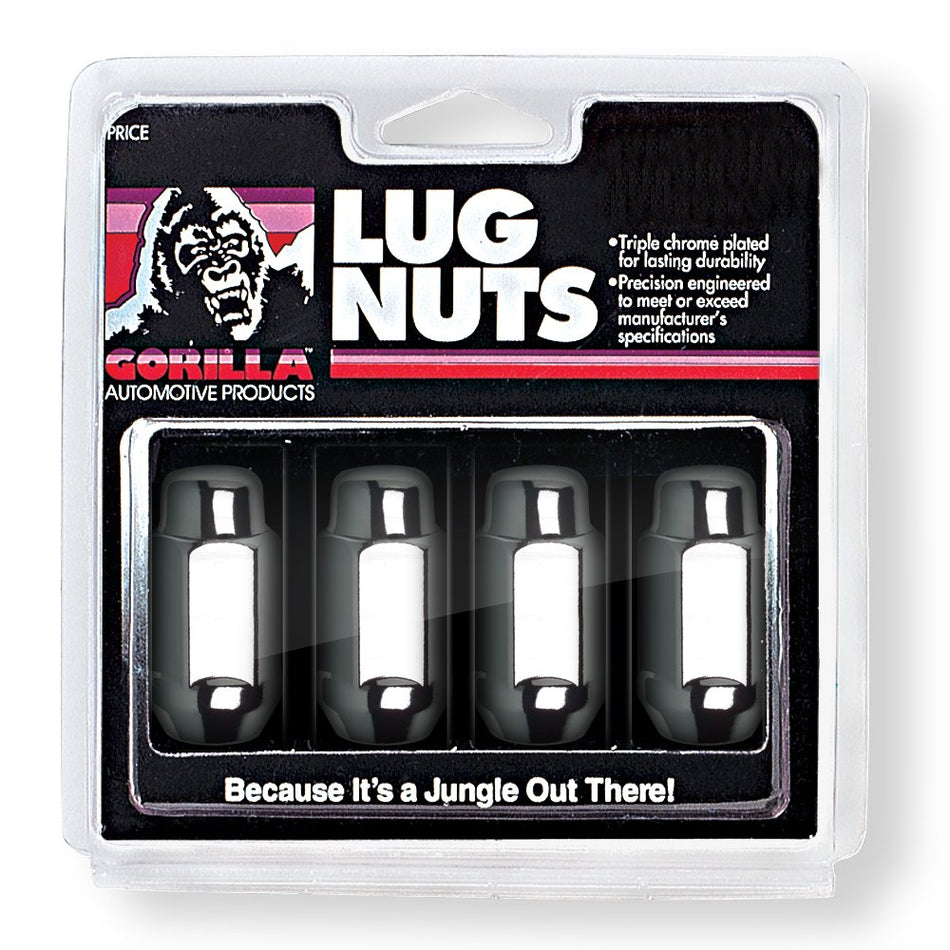 Gorilla Automotive 91107XLHT Extra Long Heat Treated Acorn Bulge Lug Nuts (14mm x 2.00 Thread Size)