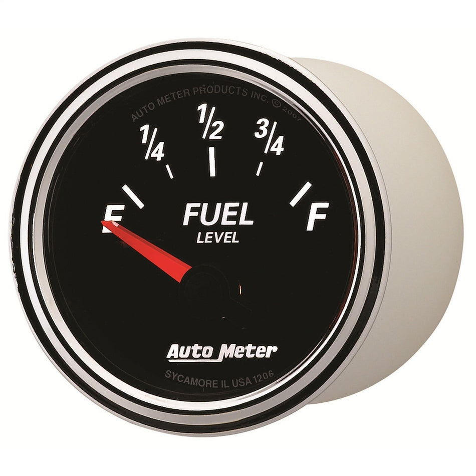 Auto Meter 1206 Designer Black II 2-1/16 Short Sweep Electric Fuel Level