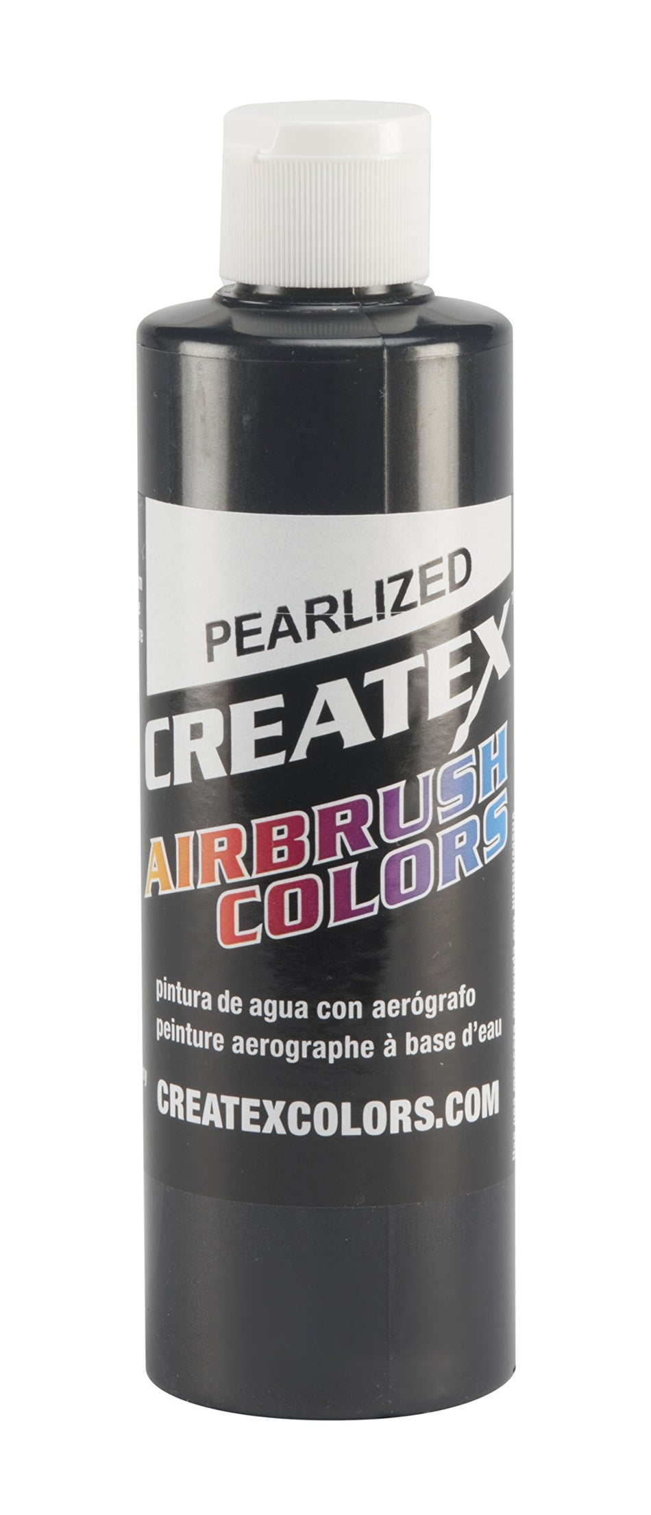 Createx Colors Paint for Airbrush, 8 oz, Pearl Black