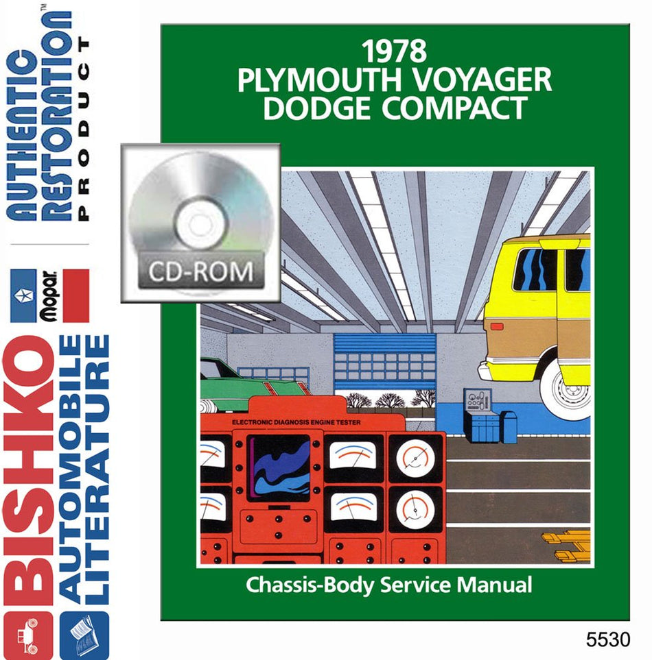 bishko automotive literature 1978 Dodge Compact Van Shop Service Repair Manual CD Engine Drivetrain Wiring