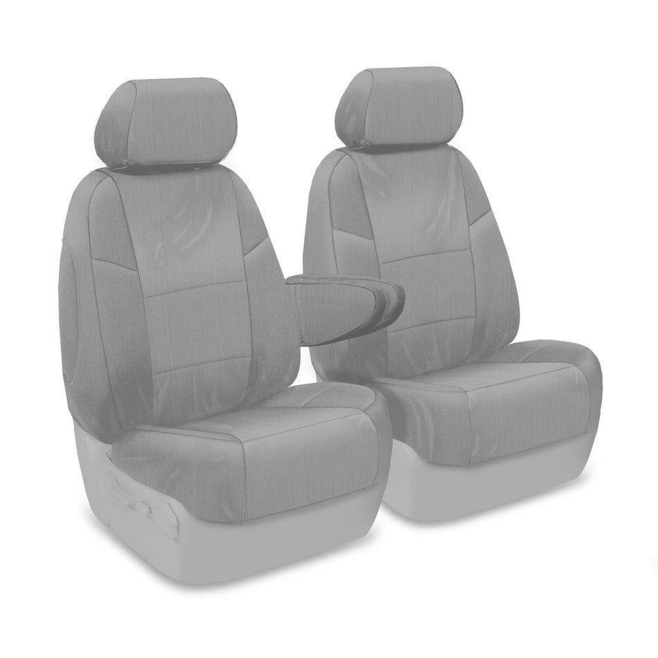 Coverking Custom Fit Front 50/50 Bucket Seat Cover for Select Honda CR-V Models - Ballistic (Light Gray)
