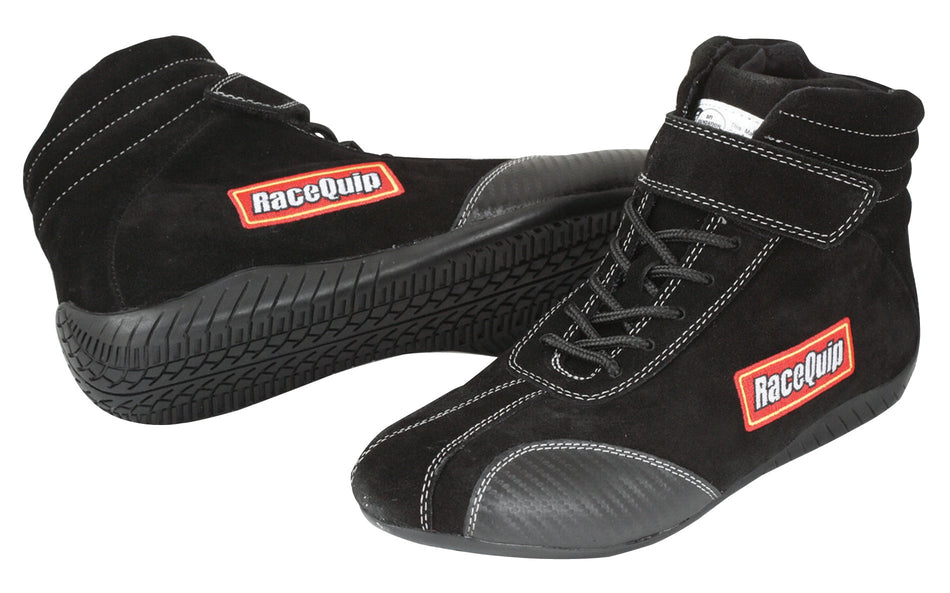 RaceQuip 30500080 Euro Carbon-L Series Size 8.0 Black SFI 3.3/5 Racing Shoes