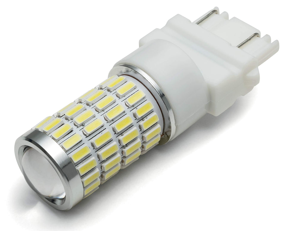 Kuryakyn 2870 Motorcycle Lighting: Replacement High-Intensity LED Light Bulb for Type 3157 Dual-Circuit Applications, White/White, Pack of 1