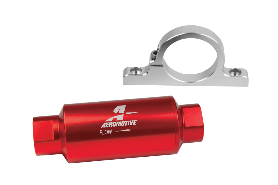 Aeromotive 12337 In-Line Fuel Filter and Billet Mounting Bracket Combo Kit