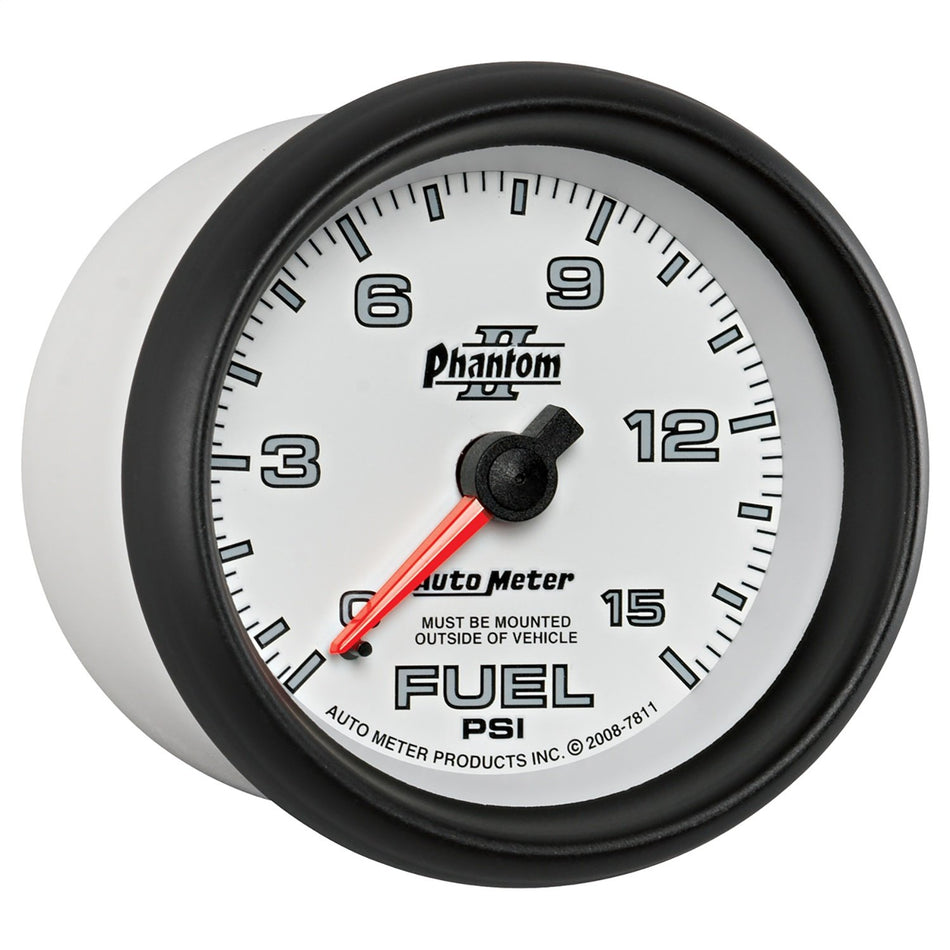 Auto Meter 7811 Phantom II Mechanical Fuel Pressure Gauge