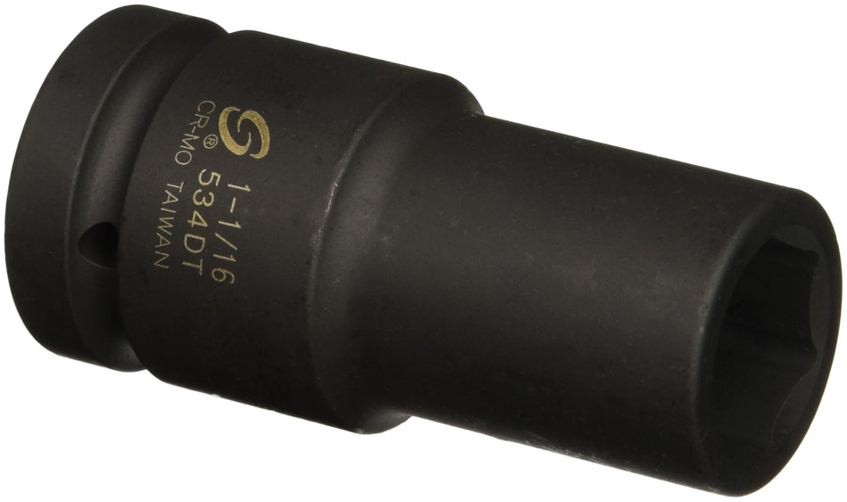Sunex 534DT 1-Inch Drive 1-1/16-Inch Deep Thin Wall Impact Socket