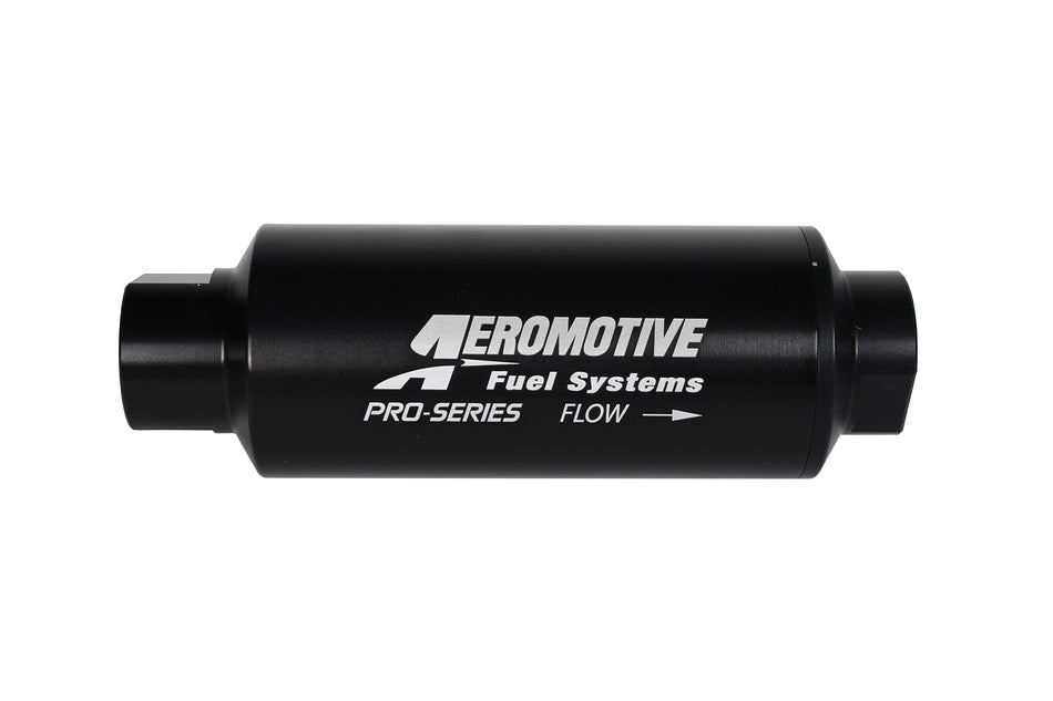 Aeromotive 12342 Filter, In-Line, 40-Micron Stainless Mesh Element, ORB-12 Port, Nickel-Chrome, Pro-Series, 2-1/2 OD