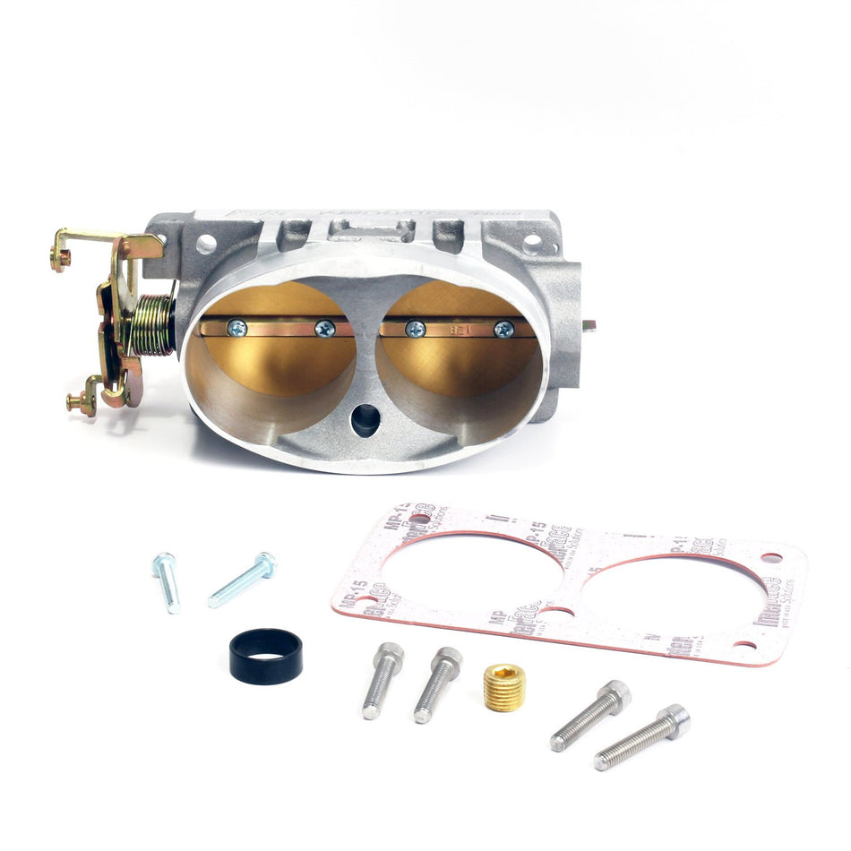 BBK 1711 Twin 65mm Throttle Body - High Flow Power Plus Series for Ford 4.6L-4V Cobra, V-10 F-Series, Excursion, Mustang Mach 1 and Bullitt