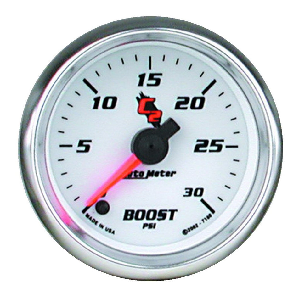Auto Meter 7160 C2 2-1/16 0-30 PSI Full Sweep Electric Boost Gauge