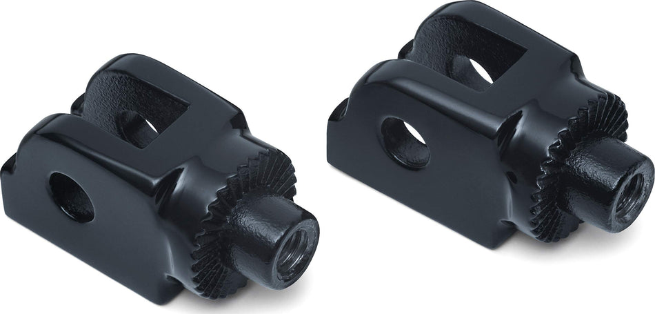Kuryakyn Splined Driver Peg Adapter for '18-'19 Softail, Gloss Black
