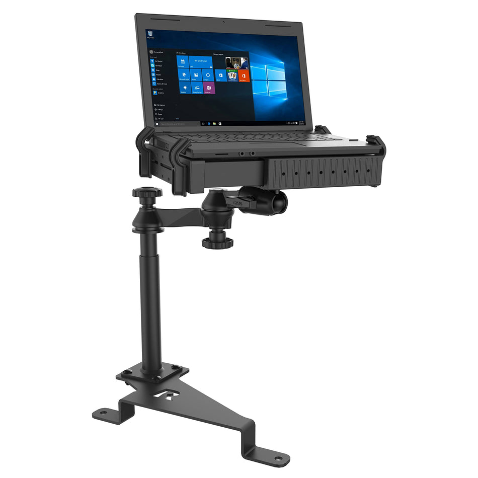 RAM Mounts No-Drill Laptop Mount for '15-23 Ford F-150, '17-23 F-250 + More RAM-VB-195-SW1 Compatible with 10" to 16" Wide Laptops
