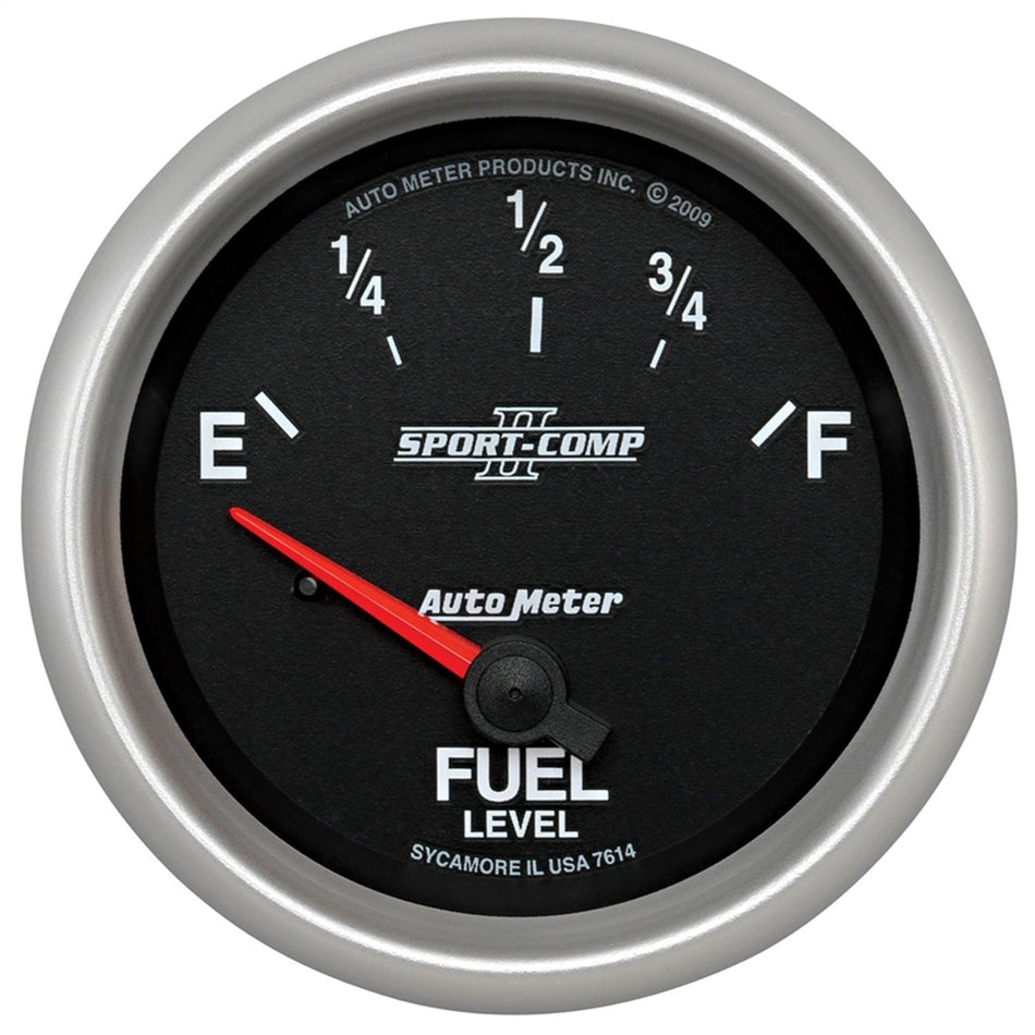 Auto Meter 7614 Sport-Comp II 2-5/8 0 E/ 90 F Short Sweep Electric Fuel Level Gauge for GM