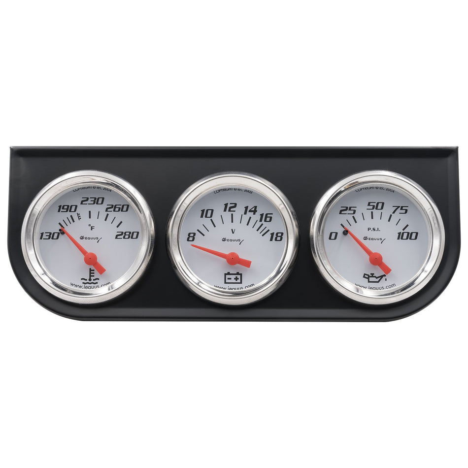 Equus 5200 2 Triple Gauge Kit, White