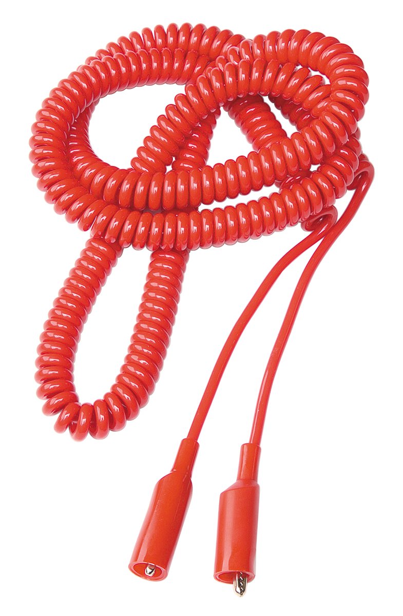 OTC 3903 24' Extra Long Coiled Cord Jumper Lead with Alligator Clips