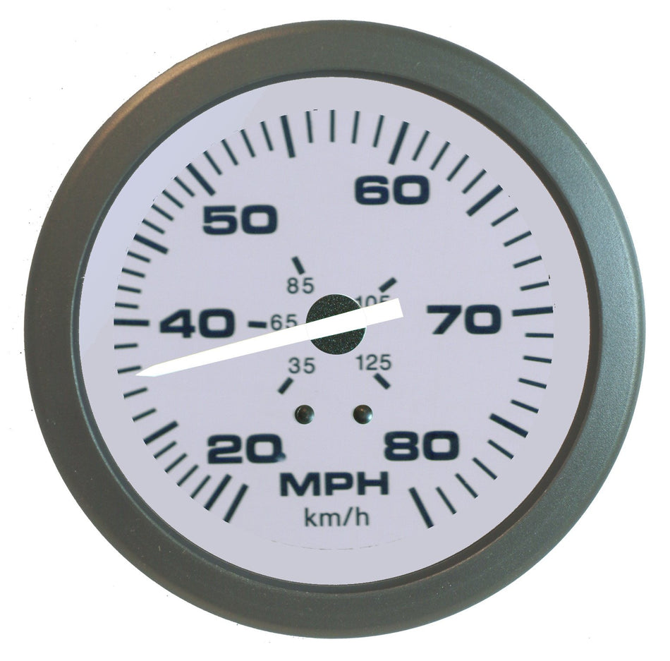 Sierra International 63516P Driftwood Pitot Type 20 to 80 Mph Dial Range Scratch Resistant Speedometer Kit, 3