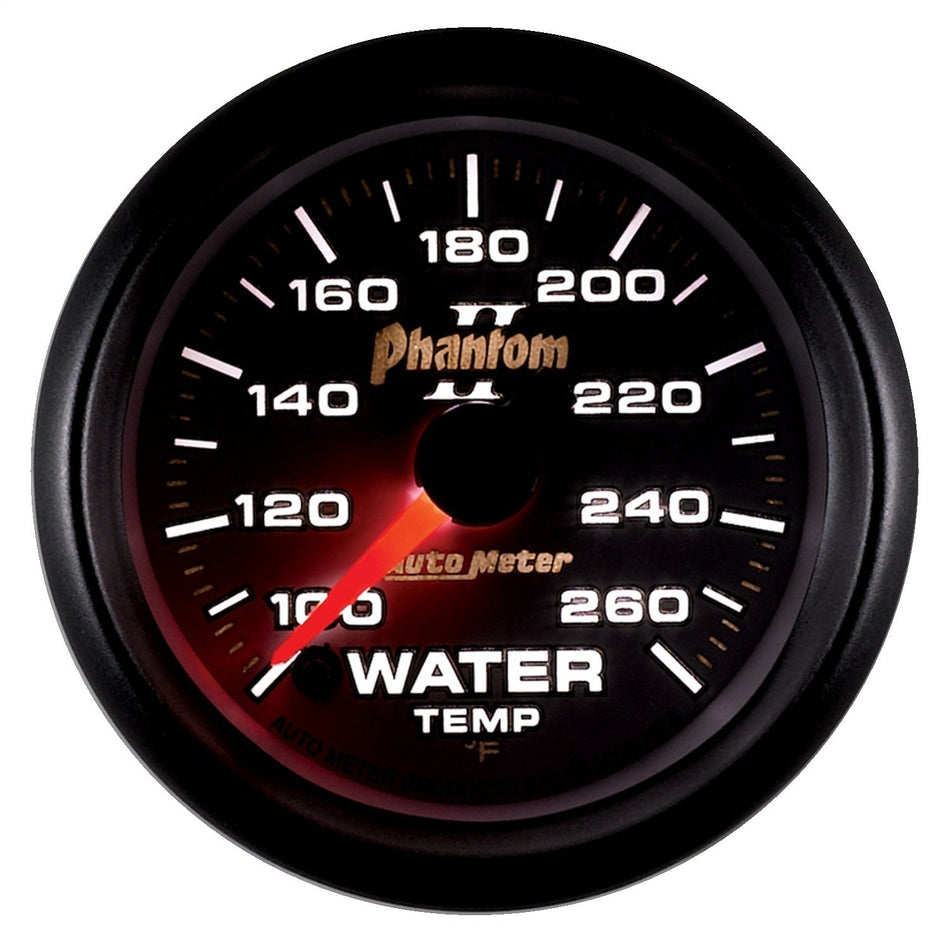 Auto Meter 7555 Phantom II Full Sweep Electric Water Temperature Gauge