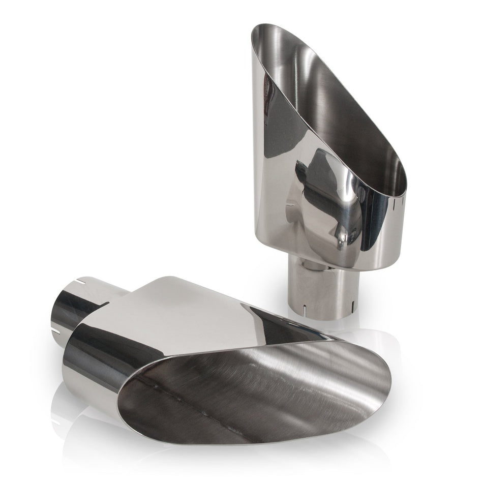 Stainless Works - Big Oval Truck Side Tips -3in (782300)
