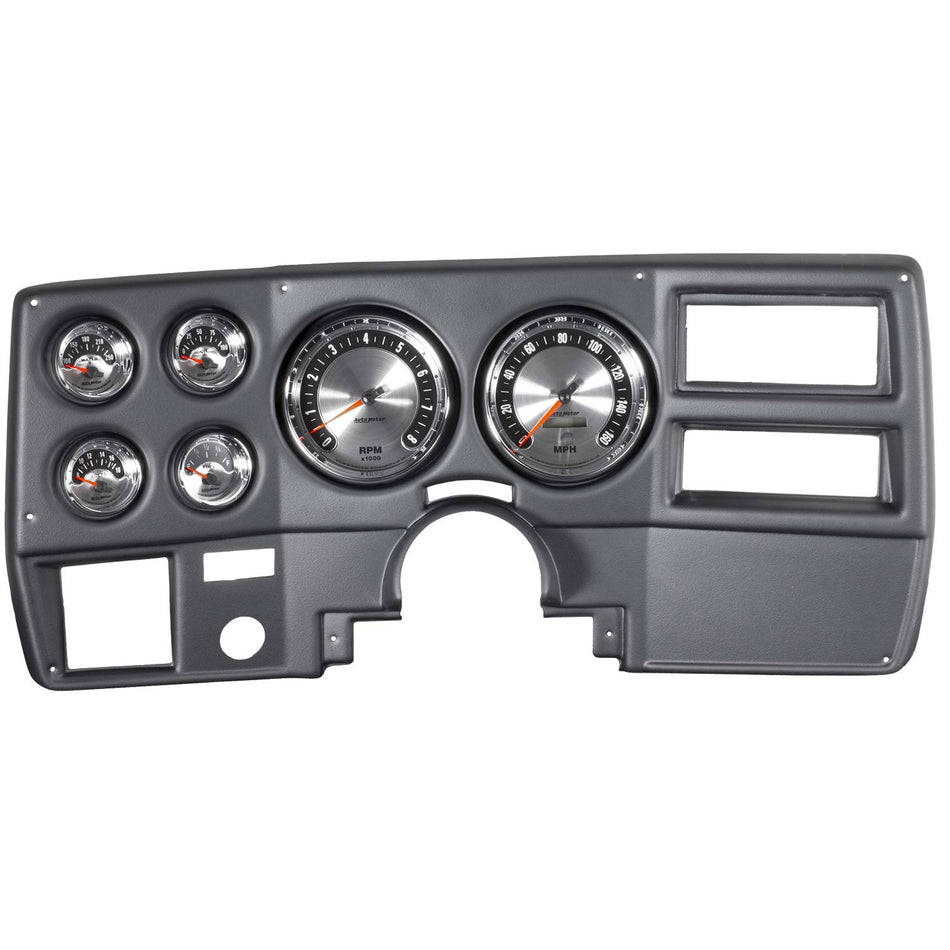 Auto Meter 7027 Complete Dash 6 Gauge Kit for Chevy Truck/Suburban 1973-1983, Tach/Mph/Fuel/Oilp/Wtmp/Volt, American Muscle