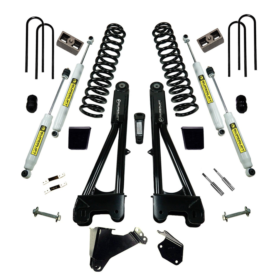 RealTruck SUPERLIFT SUSPENSION 6" Lift Kit for Ford F-250/F-350 | Complete Lift Kit with Front & Rear Shadow Series Shocks and 4-Link Arms | K231 | Fits 2005-2007 Ford F-250 / F-350 4WD