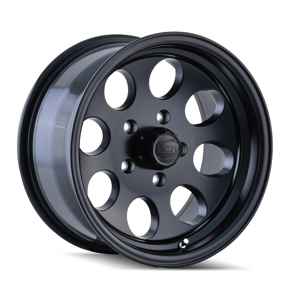 Ion Alloy Style 171 Matte Black Wheel with Machined Lip (16 x 8. inches /5 x 114 mm, -5 mm Offset)