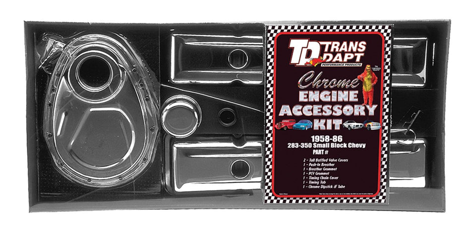 Trans-Dapt 3043 Chrome Engine Dress-Up Kit