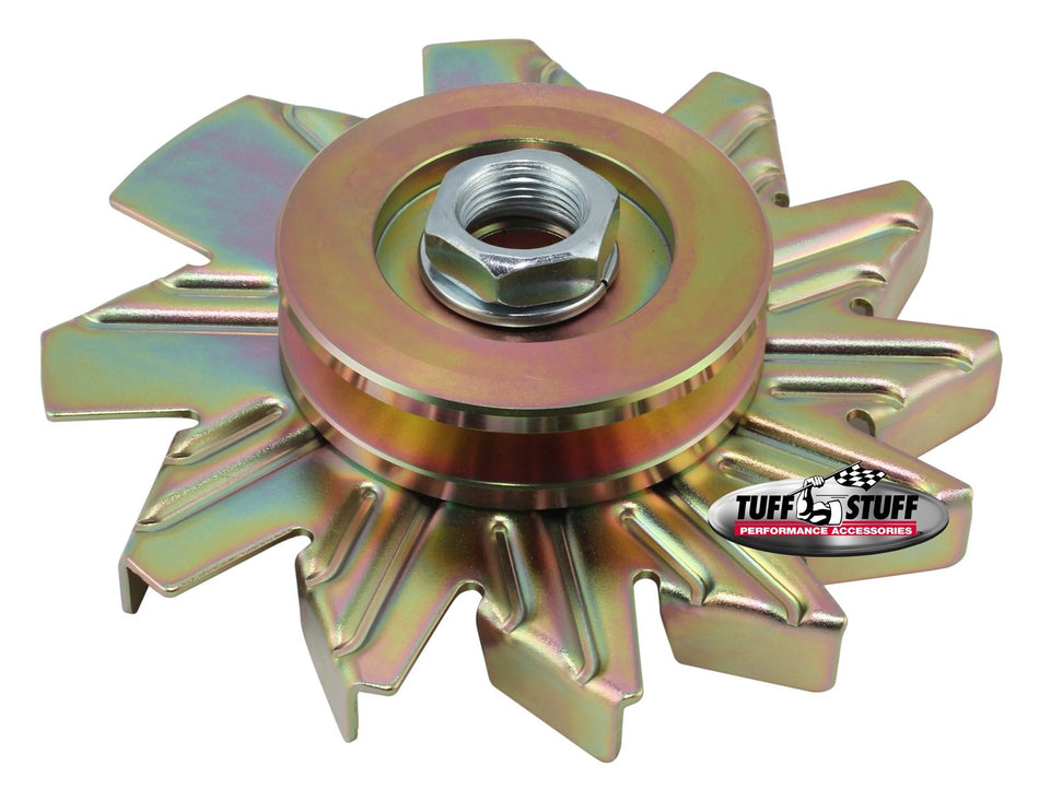 TUFF-STUFF 7600AD Alternator (gold zinc fan and pulley combowith sing)