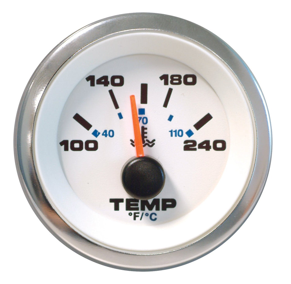 Sierra International 62540P White Premier Pro Water Temperature Gauge, 2