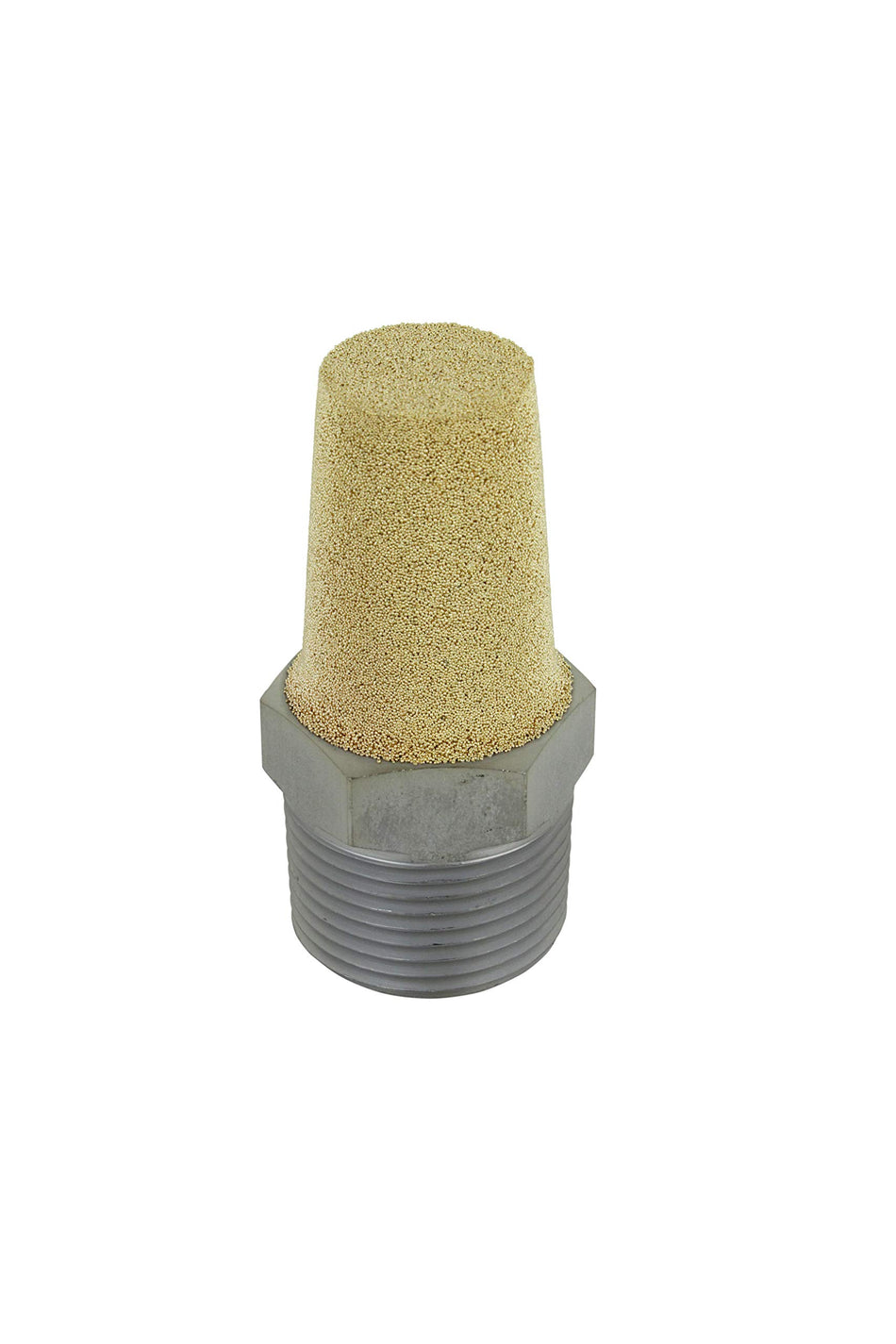 Milton Pneumatic Exhaust Muffler, 1��������� MNPT 40 Micron Sintered Bronze Silencer/Diffuse air & Noise Reducer
