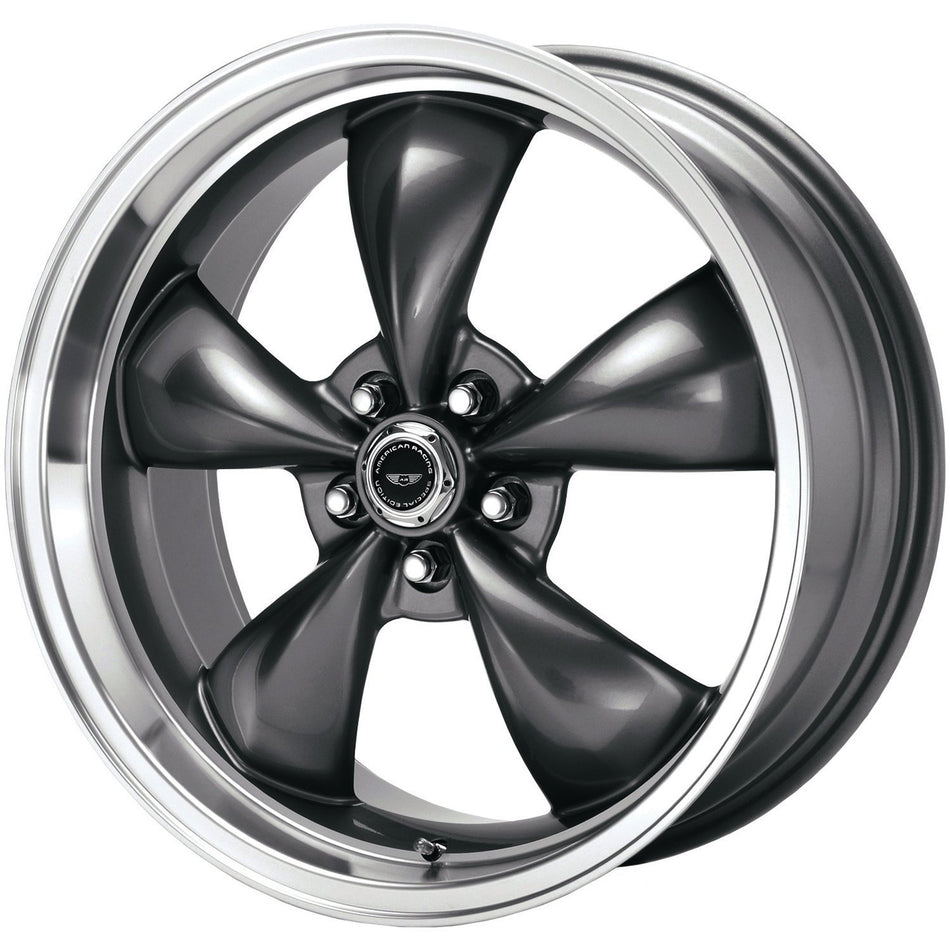 AMERICAN RACING Torq Thrust M 17x7 5x4.5 Offset 0 Anthracite Mach Lip (Qty of 1)