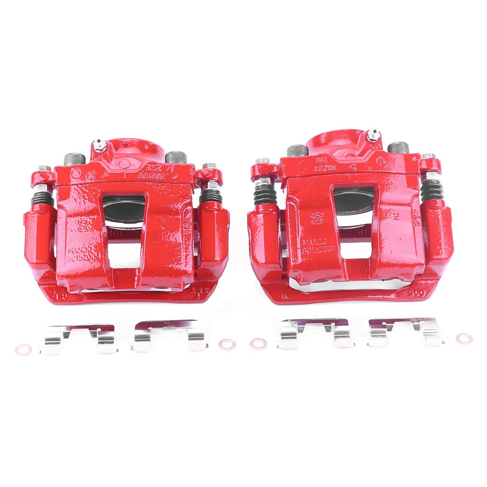 Power Stop Front S6460 Pair of High-Temp Red Powder Coated Calipers