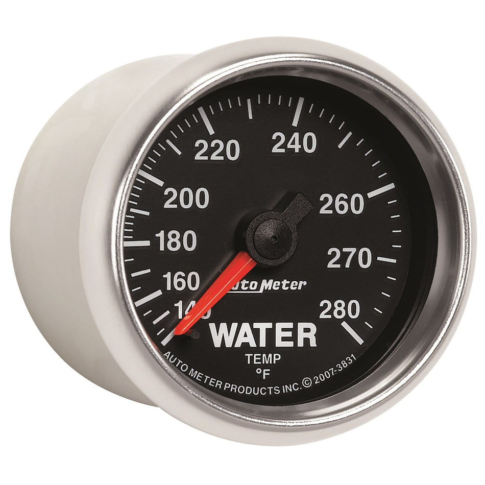 Auto Meter 3831 GS 2-1/16 140- 280 Degree Fahrenheit Mechanical Water Temperature Gauge