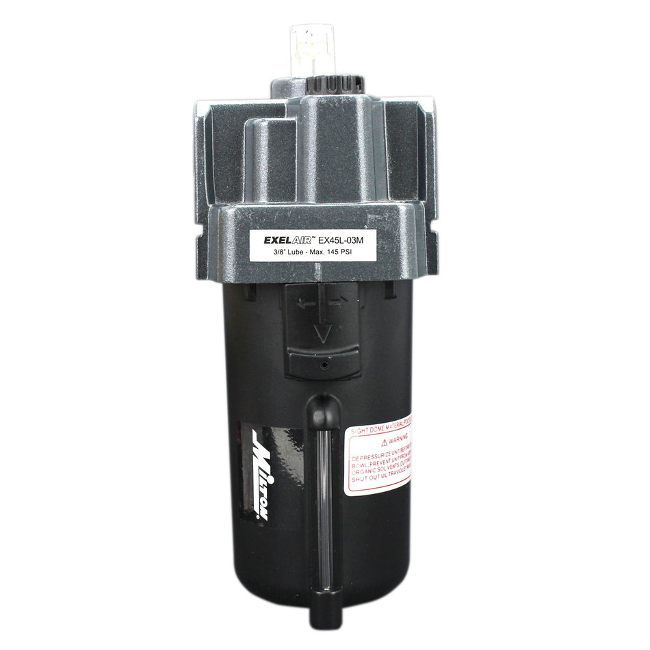 ExelAir EX45L-03M 3/8" NPT Metal FRL Lubricator
