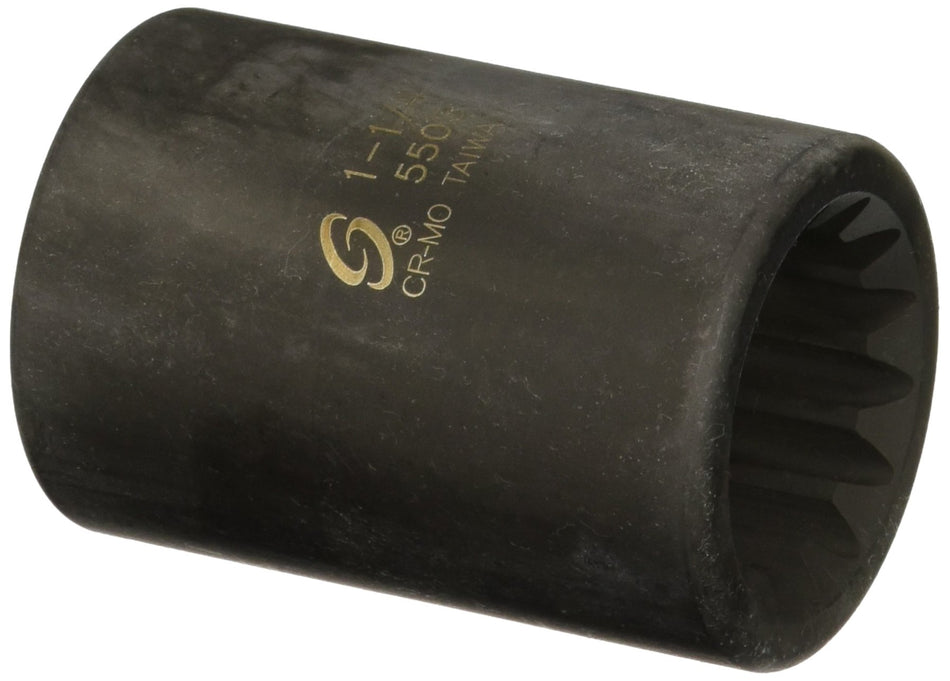 Sunex 5503#5 Spline Drive 1-1/4-Inch Impact Socket