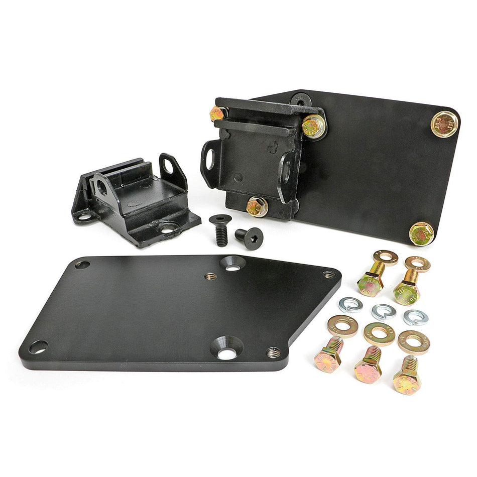 TRANS-DAPT PERFORMANCE - ENGINE SWAP KIT; LT (GEN5) INTO SB CHEVY CAR CHASSIS; 1-1/8" REARWARD; RUBBER PADS (4526)