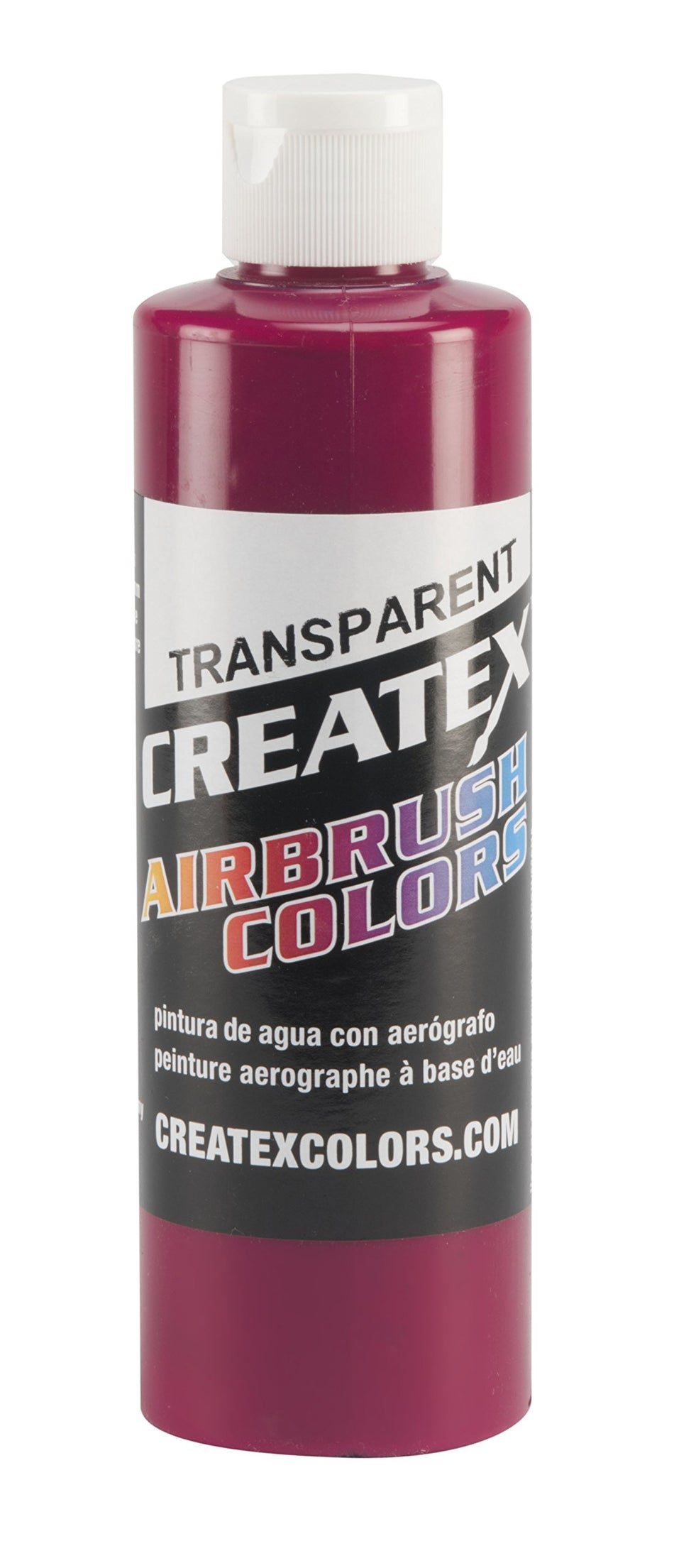Createx Colors Paint for Airbrush, 8 oz, Transparent Fuchsia
