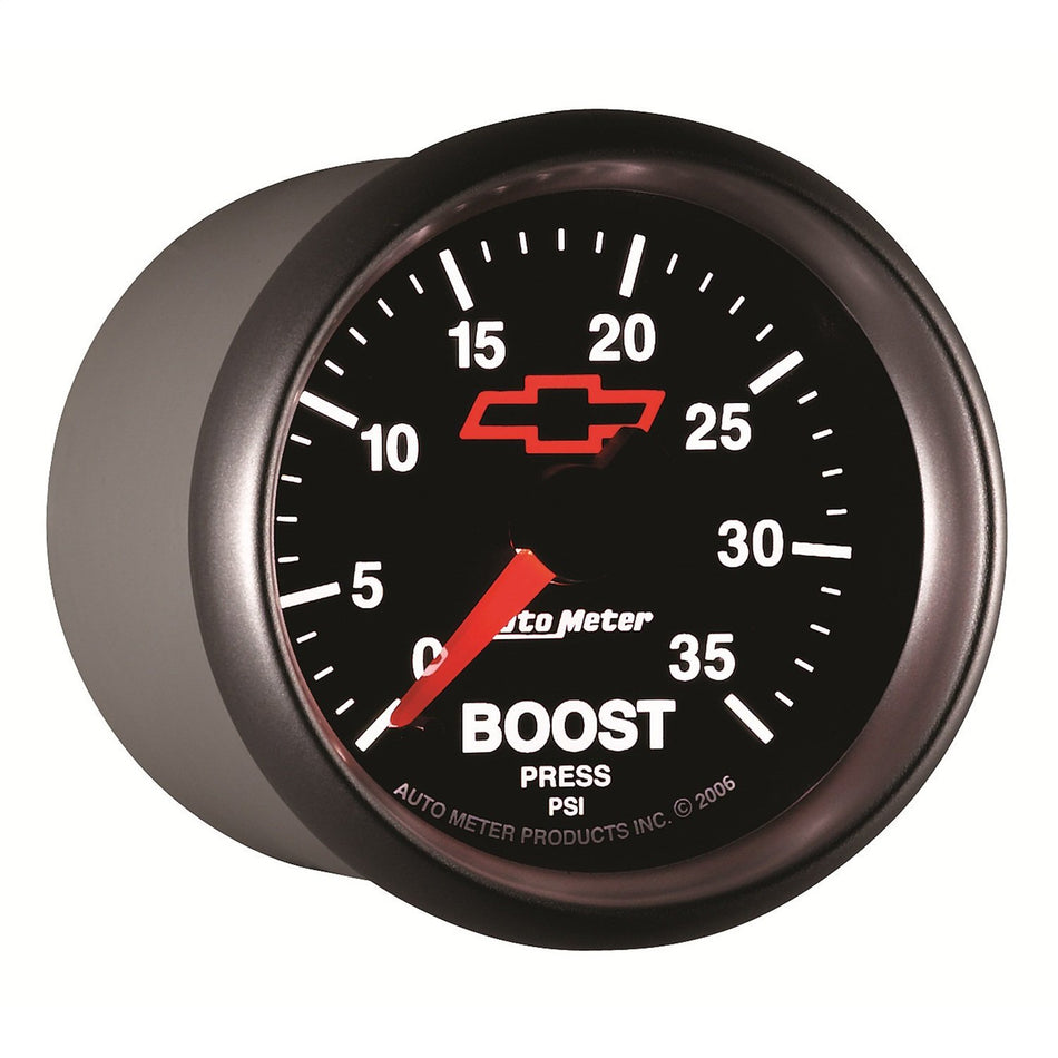 Auto Meter 3604-00406 GM Performance Parts Red 2-1/16 0-35 PSI Mechanical Boost Gauge