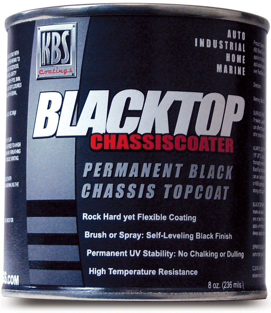 KBS Coatings 8202 OEM Satin Black BlackTop Chassis Paint - 8 fl. oz.