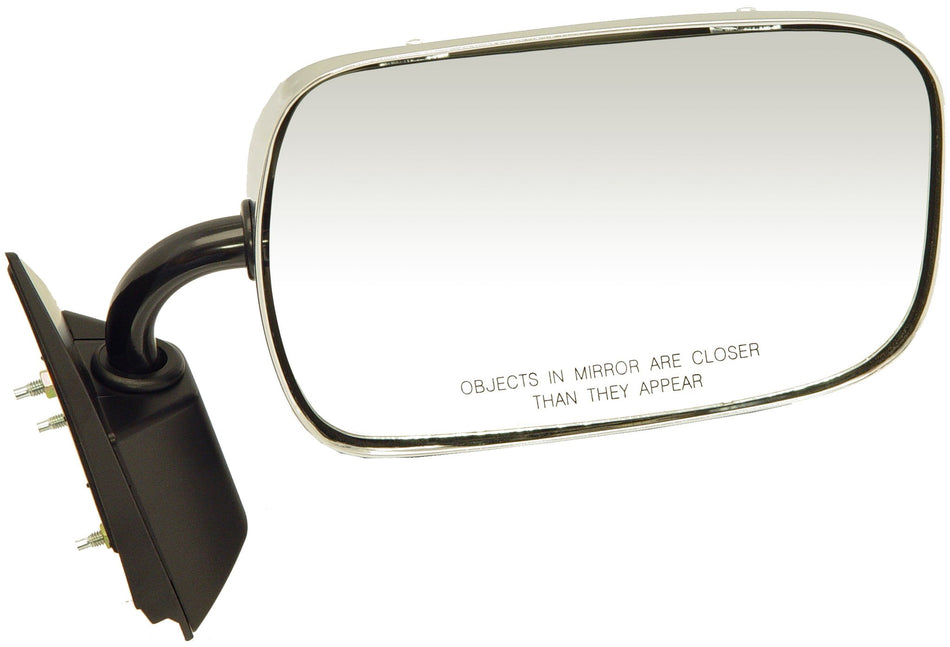 Dorman 955-188 Passenger Side Manual Door Mirror - Folding Compatible with Select Chevrolet / GMC Models, Black and Chrome