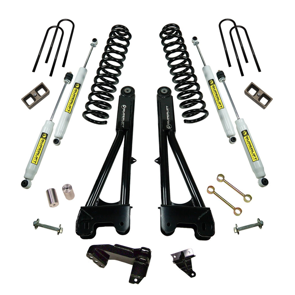 RealTruck SUPERLIFT SUSPENSION 4" Lift Kit for Ford F-250/F-350 | Complete Lift Kit with Front & Rear Shadow Series Shocks and Replacement Radius Arms | K981 | Fits 2008-2010 Ford F-250 / F-350