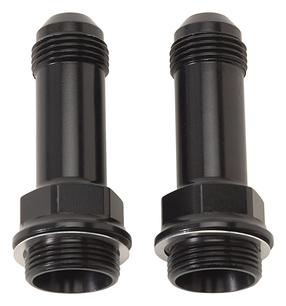 Edelbrock 640363 Adapter Fitting 7/8 -20 X #6 An Male Flare Extended Carb Fitting W/Reduced Hex Blk Anodized