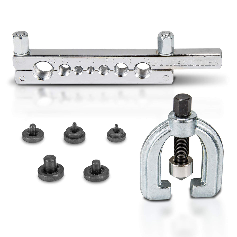 Powerbuilt 940648 Double Flaring Tool - 7 Piece, Silver