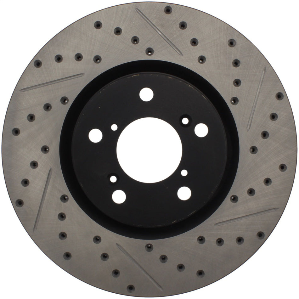 StopTech 127.40071L Sport Drilled/Slotted Brake Rotor (Front Left), 1 Pack