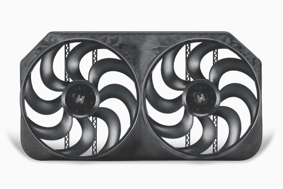 Flex-a-lite 294 Dual Shrouded S-Blade Electric Fan, 15