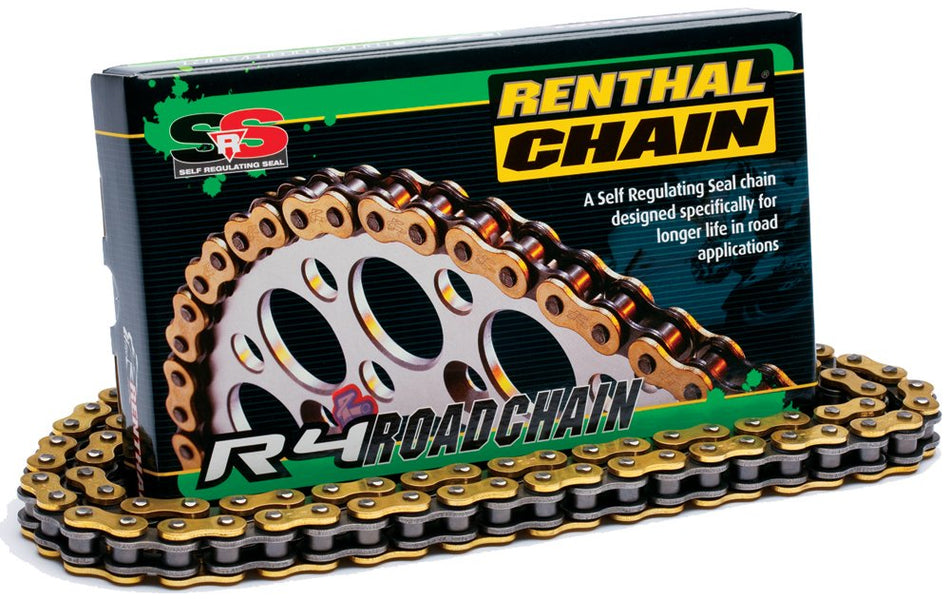 Renthal (C386) 520-Pitch 130-Link R4 SRS Road Chain